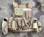 画像1: 希少！米軍実物 PRE-MSA PARACLETE RAV PLATE CARRIER デザートタン (1)