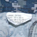 画像5: 米軍実物　US NAVY,　迷彩パンツ 　L-SHORT (5)