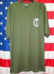 画像2: 米軍実物 AMPHIBIOUS RAIDS BRANCH Tシャツ　DRY OD　XXL (2)