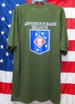 画像1: 米軍実物 AMPHIBIOUS RAIDS BRANCH Tシャツ　DRY OD　XXL (1)