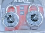 画像2: 米軍放出品 Master Lock マスターロック ダイヤル式南京錠 1500T 2個セット (2)