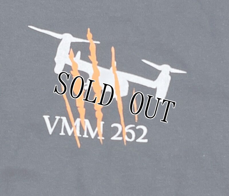 画像1: 米軍放出品 　VMM-262　Tシャツ　BLACK　 (1)