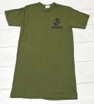 画像1: 米軍放出品　USMC 　OD　Tシャツ　MEDIUM (1)