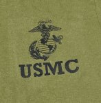 画像2: 米軍放出品　USMC 　OD　Tシャツ　MEDIUM (2)