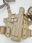 画像2: 米軍実物 BLACKHAWK LEG  HOLSTER　U.S.M.C 支給品　ホルスター (2)