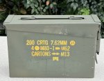 画像1: 米軍実物 AMMO BOX 弾薬ケース 30 CAL 7.62 MM  (1)