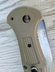 画像9: 米軍放出品 BENCHMADE GREEN CLAYMORE POCKET KNIFE - CPM-D2 STEEL BLADE (9)