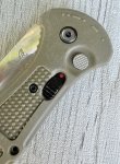 画像8: 米軍放出品 BENCHMADE GREEN CLAYMORE POCKET KNIFE - CPM-D2 STEEL BLADE (8)