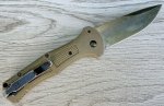 画像3: 米軍放出品 BENCHMADE GREEN CLAYMORE POCKET KNIFE - CPM-D2 STEEL BLADE (3)