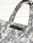 画像2: 米軍実物　US  ARMY　BDU生地　迷彩リメイクバッグ　ACU (2)