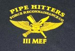 画像2: 沖縄 海兵隊実物　PIPE HITTERS　沖縄フォースリーコン　Tシャツ　DRY (2)