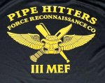 画像4: 沖縄 海兵隊実物　PIPE HITTERS　沖縄フォースリーコン　Tシャツ　DRY (4)