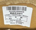 画像10: 新型!!米海兵隊実物 Rocky USMC Tropical Boot 9 M (10)