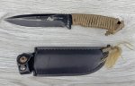 画像1: 海兵隊放出品 Ozark Trail Stainless Steel Paracord Knife with Fire Starter Model 5032 (1)