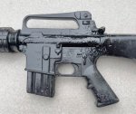 画像13: 米軍実物 COLT Rubber TRAINING RIFLE M16A2  T 07 83B　 (13)