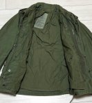 画像4: 米軍実物,M-65フィールドジャケット　4th　OD　X SMALL-X SHORT (4)