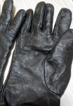 画像2: 米軍実物  GLOVES UNISEX,BLACK LEATHER DRESS　レザー グローブ　8 (2)