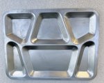 画像1: 米軍実物 MILITARY STAINLESS TRAY メストレー (1)