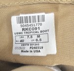 画像10: 新型 !!米海兵隊実物 Rocky USMC Tropical Boot  7.5 W (10)