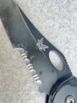 画像5: 米軍放出品 ベンチメイド 550SBK-1 ナイフ Griptilian 半波刃 20CV  (5)