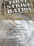 画像2: 激レア 米軍特殊部隊用 SOPAKCO コンバットレーション   FIRST STRIKE RATION” MENU  9 “25年8月検品 (2)