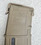 画像11: 米軍実物 MAGPUL PMAG 30 GEN M3 AR-15/M4/M16 30連マガジン   WINDOW 両窓 30rd マグ 5.56mm コヨーテタン (2) (11)