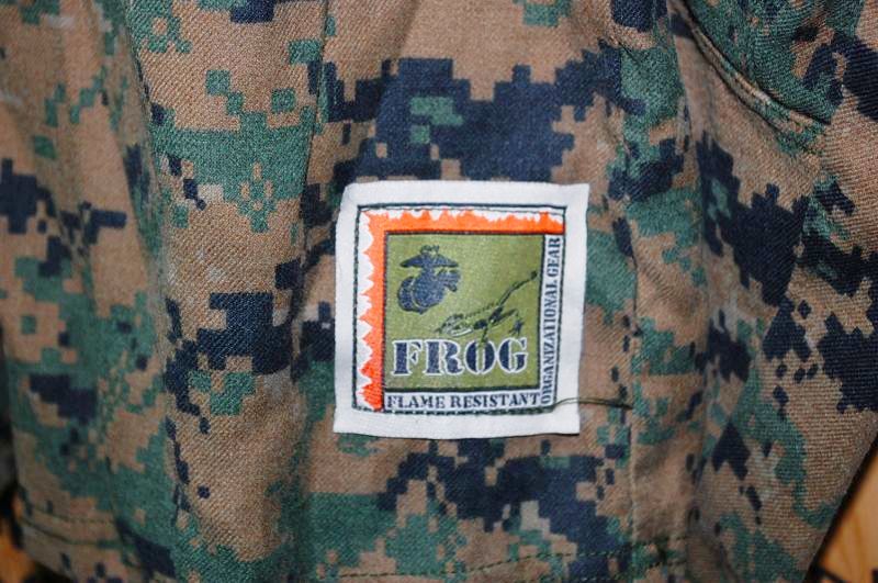 購入時コメント 海兵隊 frog woodland上下 コンバットシャツ パンツ