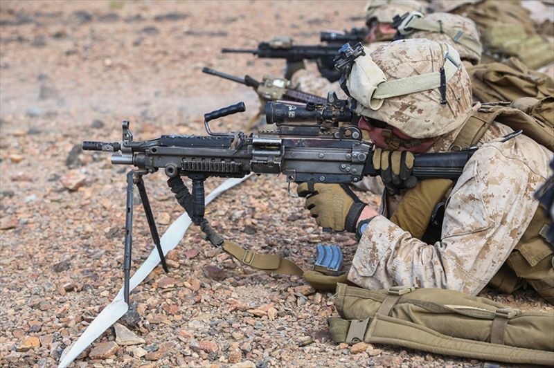 即決 実物 FN M249 MINIMI SAW Bipod ミニミ バイポッド 二脚 米軍 放 