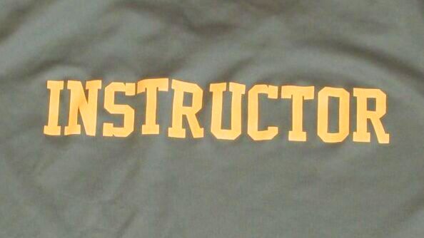 米軍放出品 USMC BULK FUEL SCHOOL INSTRUCTOR Tシャツ SMALL ミリタリーTシャツ