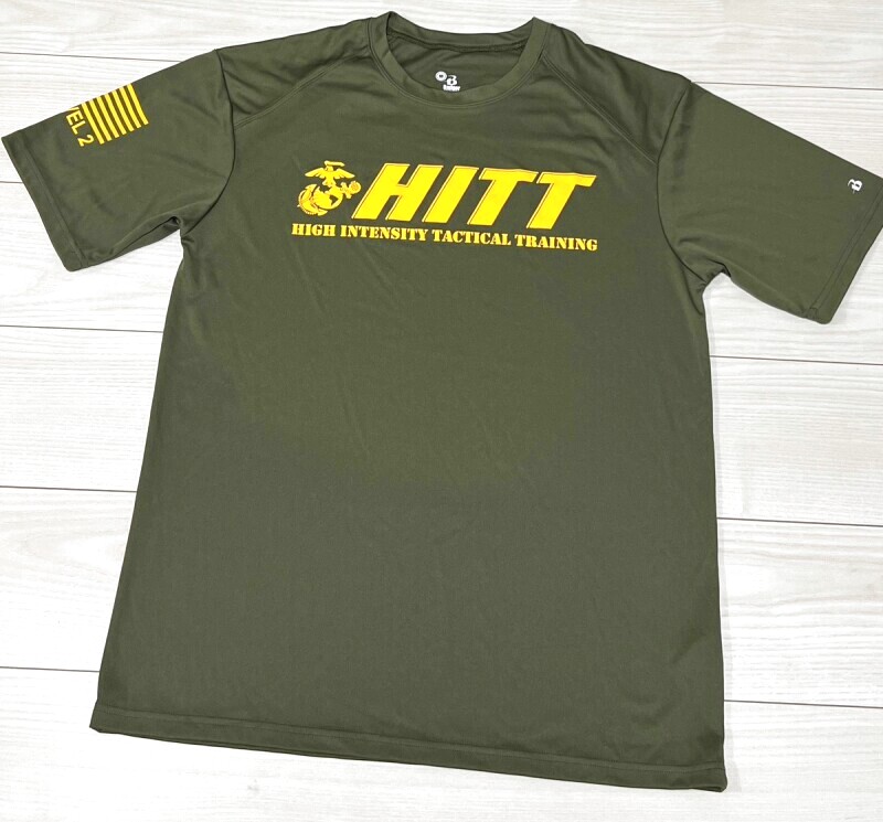 米軍放出品 USMC HITT Tシャツ MEDIUM ミリタリーTシャツ